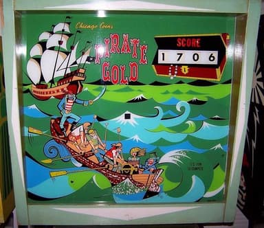 Pirate Gold backglass