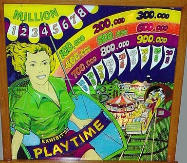 Playtime backglass