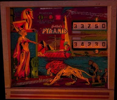 Pyramid backglass