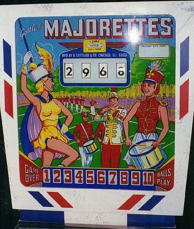 Majorettes backglass