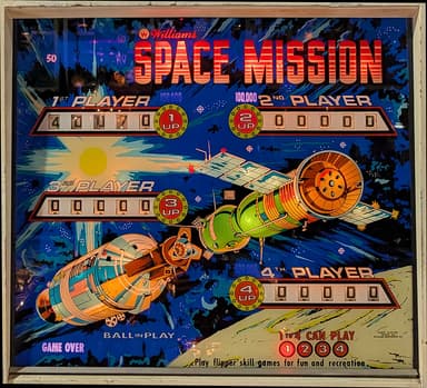 Space Mission backglass