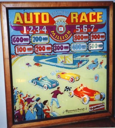 Auto Race backglass