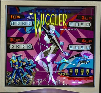 The Wiggler backglass