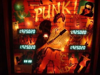 Punk! backglass