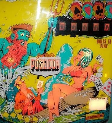 Poseidon backglass