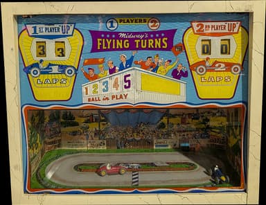 Flying Turns backglass