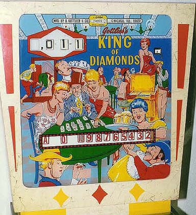 King of Diamonds backglass