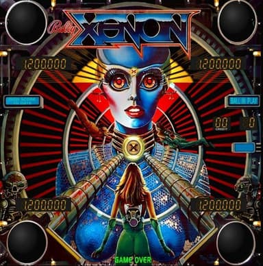 Xenon backglass