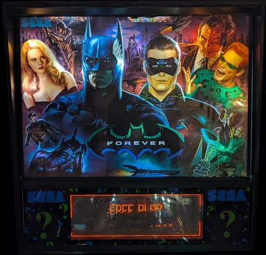 Batman Forever backglass
