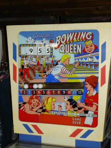 Bowling Queen backglass