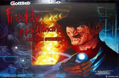 Freddy: A Nightmare On Elm Street backglass