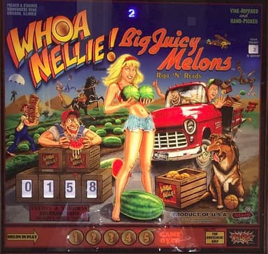 Whoa Nellie! Big Juicy Melons backglass