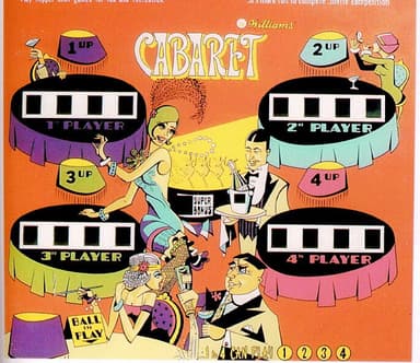 Cabaret backglass