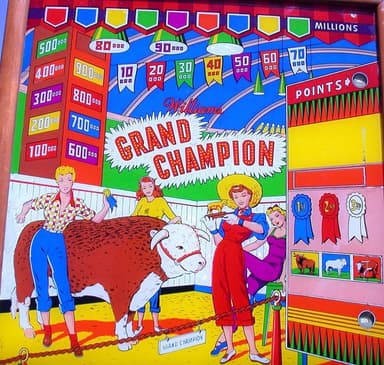 Grand Champion backglass