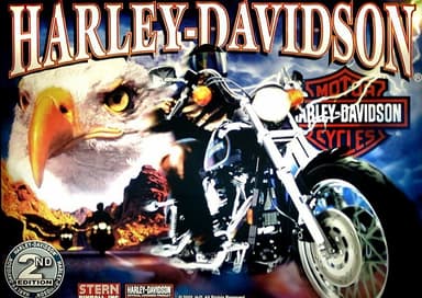 Harley Davidson backglass