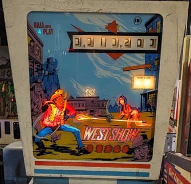 West Show backglass