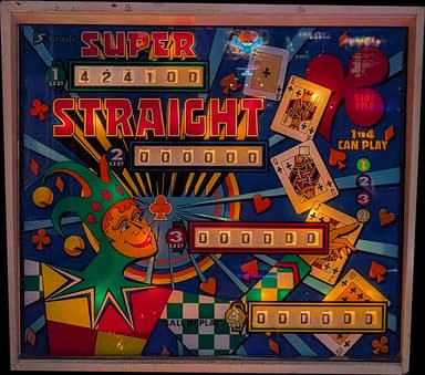 Super Straight backglass