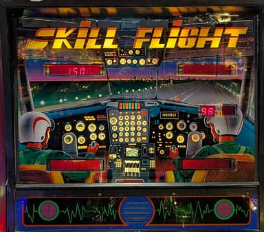 Skill Flight backglass