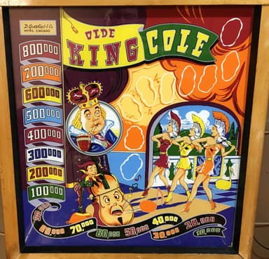 Olde King Cole backglass