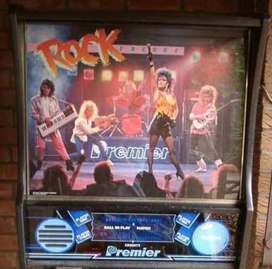 Rock Encore backglass