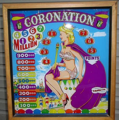 Coronation backglass