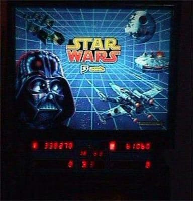 Star Wars backglass