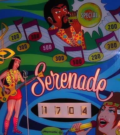 Serenade backglass