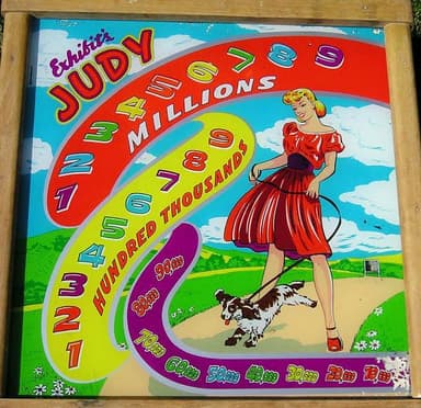 Judy backglass
