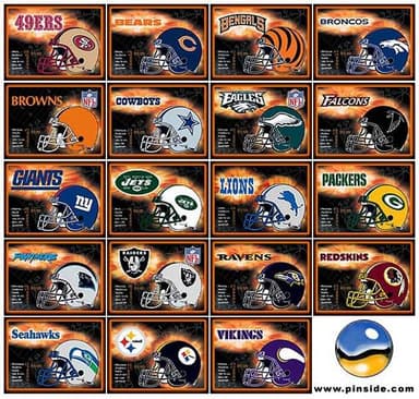 NFL backglass