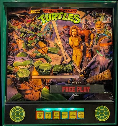 Teenage Mutant Ninja Turtles backglass