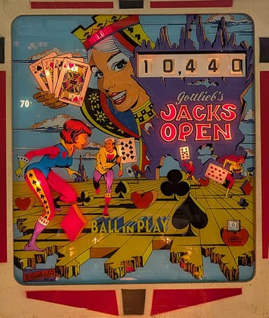 Jacks Open backglass
