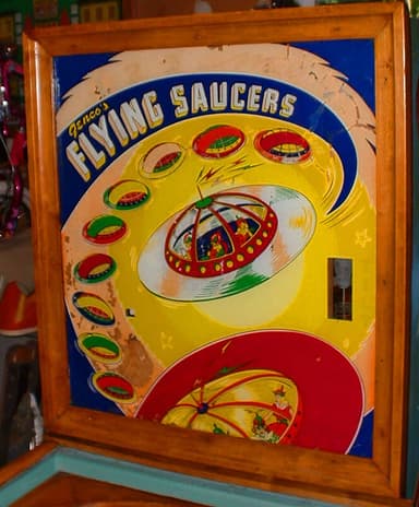Flying Saucers backglass