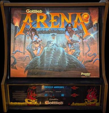 Arena backglass