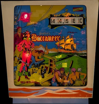 Buccaneer backglass