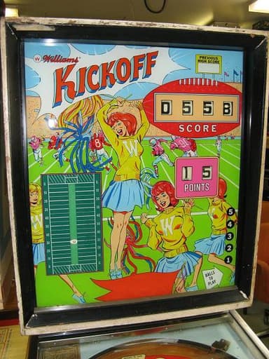 Kickoff backglass