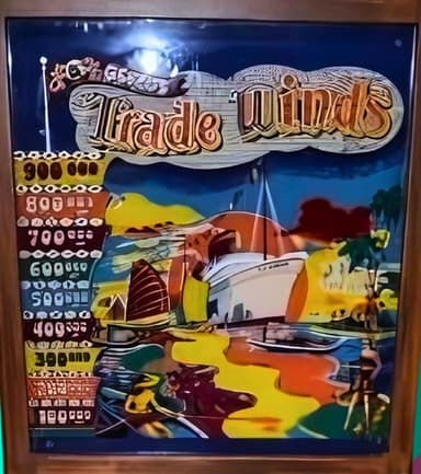 Trade Winds backglass