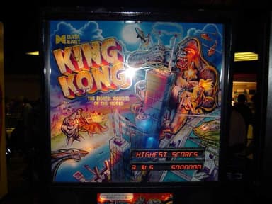 King Kong backglass