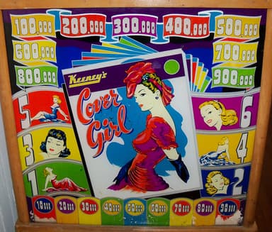 Cover Girl backglass