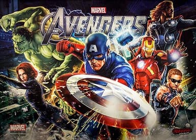 The Avengers backglass