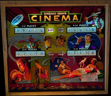 Cinema backglass