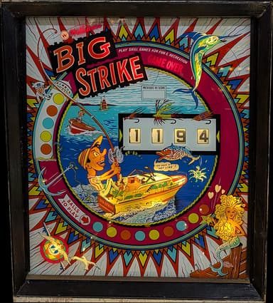 Big Strike backglass