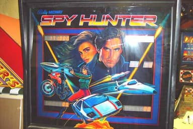 Spy Hunter backglass