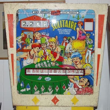Solitaire backglass