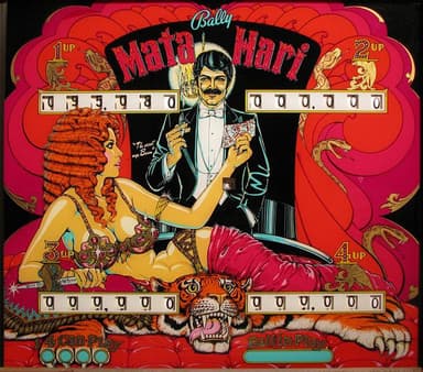 Mata Hari (EM) backglass