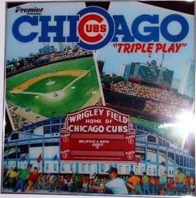 Chicago Cubs 'Triple Play' backglass