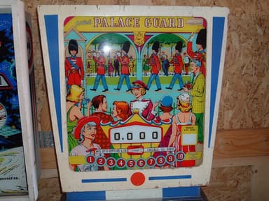 Palace Guard backglass