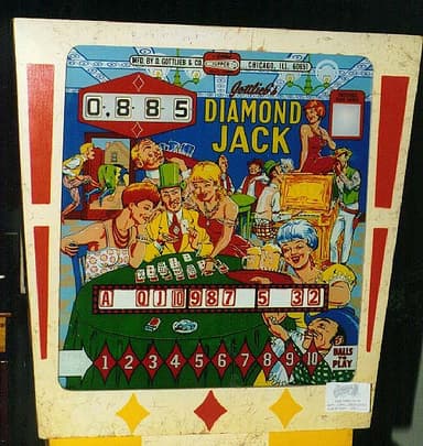 Diamond Jack backglass