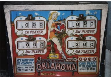 Oklahoma backglass