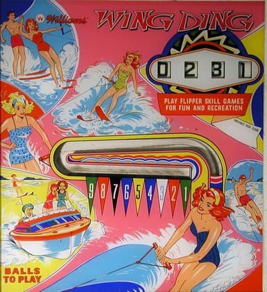 Wing Ding backglass