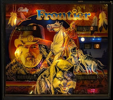 Frontier backglass